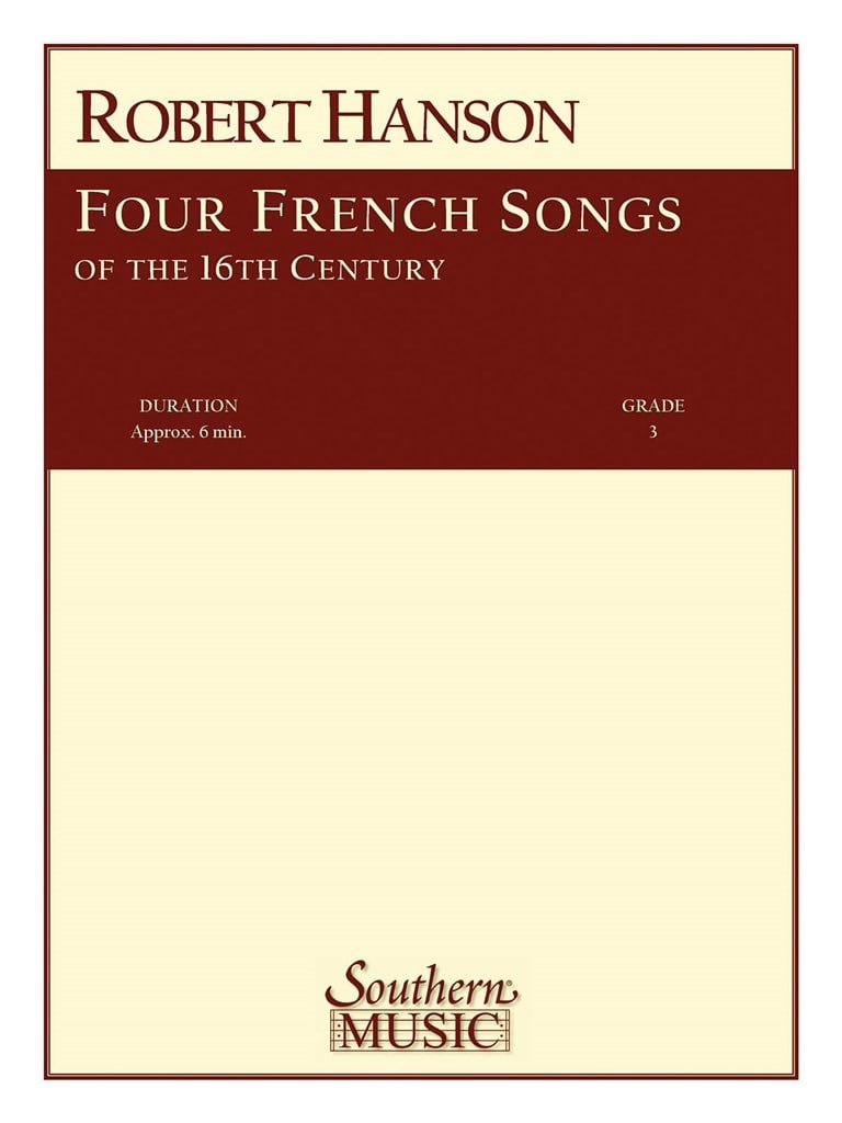 Four (4) French Songs Of The 16Th Century